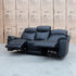 The Panama Three Seater Triple Motor Electric Recliner Lounge - Black Leather