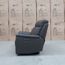 The Panama Three Seater Triple Motor Electric Recliner Lounge - Storm Leather available to purchase from Warehouse Furniture Clearance at our next sale event.