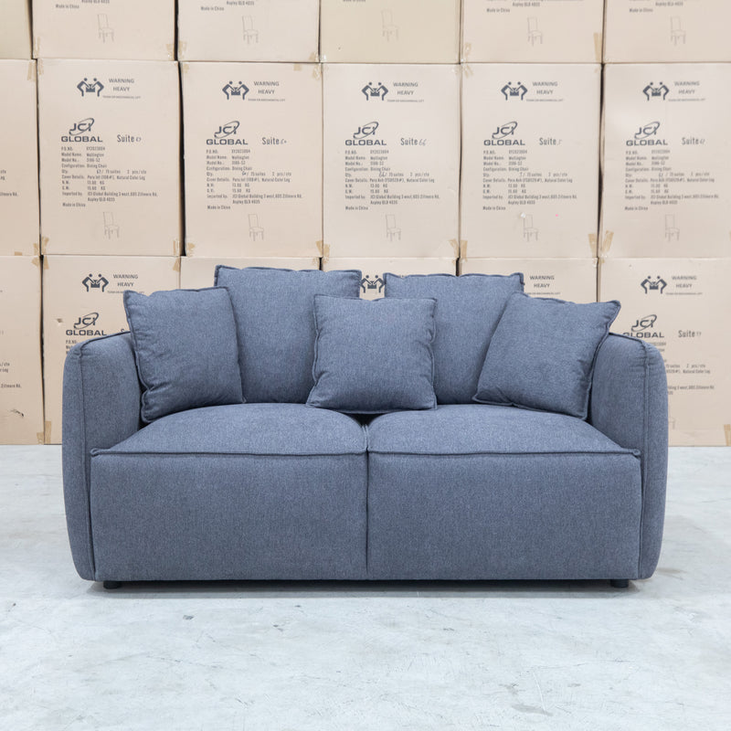 The Paris Feather & Foam Two Seat Sofa - Graphite available to purchase from Warehouse Furniture Clearance at our next sale event.