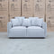 The Paris Feather & Foam Two Seat Sofa - Silver available to purchase from Warehouse Furniture Clearance at our next sale event.