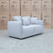 The Paris Feather & Foam Two Seat Sofa - Silver available to purchase from Warehouse Furniture Clearance at our next sale event.
