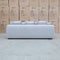 The Paris Feather & Foam Three Seat Sofa - Silver available to purchase from Warehouse Furniture Clearance at our next sale event.