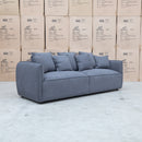 The Paris Feather & Foam Three Seat Sofa - Graphite available to purchase from Warehouse Furniture Clearance at our next sale event.