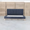 Paros King Upholstered Bed - Charcoal