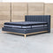 Paros King Upholstered Bed - Charcoal