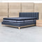 Paros King Upholstered Bed - Charcoal