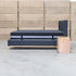 The Paros Double Upholstered Bed - Charcoal
