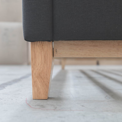 The Paros King Upholstered Bed - Charcoal available to purchase from Warehouse Furniture Clearance at our next sale event.