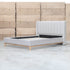 The Paros King Upholstered Bed - Oat White
