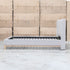 The Paros King Upholstered Bed - Oat White
