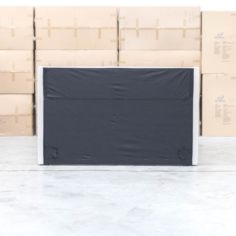 The Paros King Upholstered Bed - Oat White available to purchase from Warehouse Furniture Clearance at our next sale event.