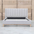 The Paros King Upholstered Bed - Oat White