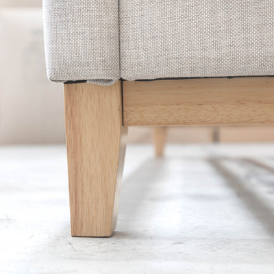 The Paros King Upholstered Bed - Oat White available to purchase from Warehouse Furniture Clearance at our next sale event.