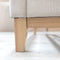 Paros King Upholstered Bed - Oat White