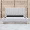 Paros King Upholstered Bed - Oat White