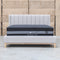 Paros King Upholstered Bed - Oat White