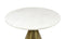 The Pedastal Marble Iron Dining Table - Antique Brass/White - GF87 - Available In-Store Only available to purchase from Warehouse Furniture Clearance at our next sale event.