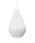 The Pendant Light Ball Cone Large W/ Flower Etch design - White - VE62 - Available In-Store Only