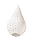 The Pendant Light Ball Cone Large W/ Flower Etch design - White - VE62 - Available In-Store Only