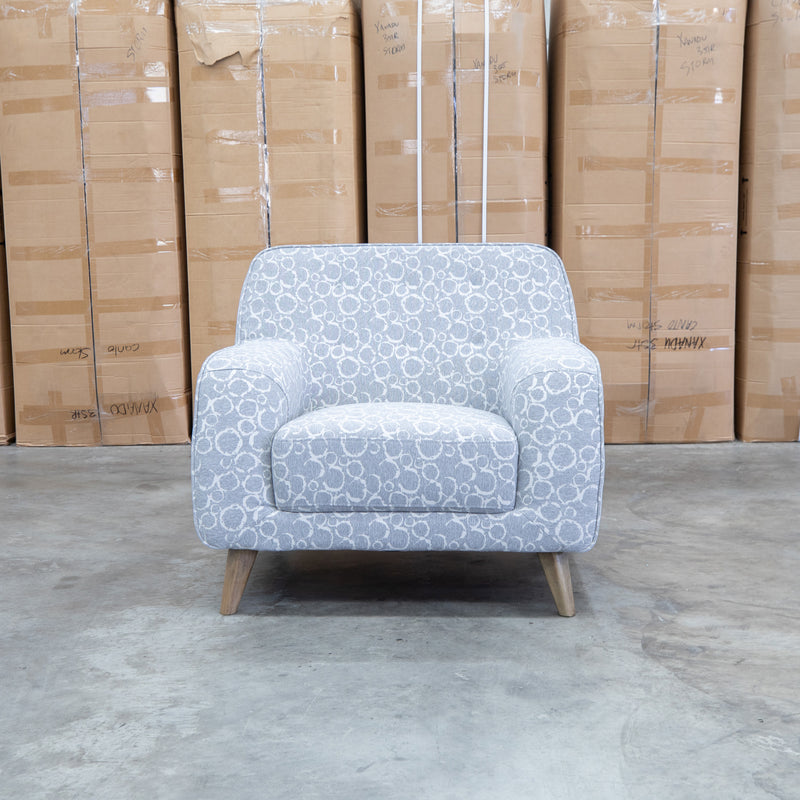 The Pierce Single Armchair - Steel
