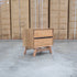The Polo Marri Harwood Timber Two Drawer Bedside