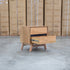 The Polo Marri Harwood Timber Two Drawer Bedside