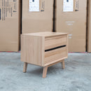 Porto Messmate Two Drawer Bedside - Warehouse Furniture Clearance