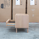 Porto Messmate Two Drawer Bedside - Warehouse Furniture Clearance