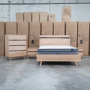 Porto Messmate Queen Bed with Resin Insert - Warehouse Furniture Clearance