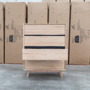 Porto Messmate Five Drawer Tallboy - Warehouse Furniture Clearance