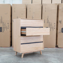 Porto Messmate Five Drawer Tallboy - Warehouse Furniture Clearance