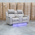 The Portside Two Seat Dual-Electric Recliner Lounge - Almond