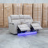 The Portside Two Seat Dual-Electric Recliner Lounge - Almond