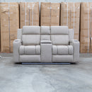 Portside Two Seat Dual-Electric Recliner Lounge - Almond