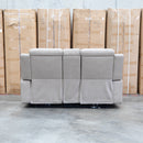 Portside Two Seat Dual-Electric Recliner Lounge - Almond