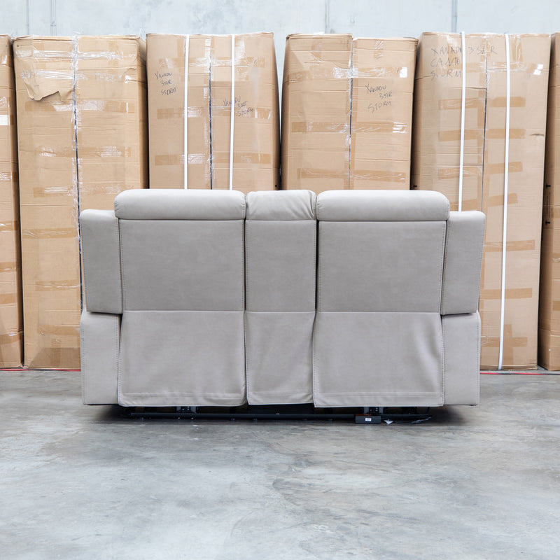 The Portside Two Seat Dual-Electric Recliner Lounge - Almond