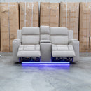 Portside Two Seat Dual-Electric Recliner Lounge - Almond