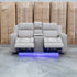 The Portside Two Seat Dual-Electric Recliner Lounge - Almond