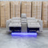The Portside Two Seat Dual-Electric Recliner Lounge - Almond