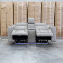 Portside Two Seat Dual-Electric Recliner Lounge - Almond