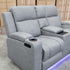 The Portside Two Seat Dual-Electric Recliner Lounge - Shadow