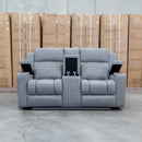 Portside Two Seat Dual-Electric Recliner Lounge - Shadow