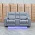 The Portside Two Seat Dual-Electric Recliner Lounge - Shadow