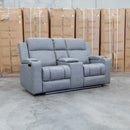 Portside Two Seat Dual-Electric Recliner Lounge - Shadow