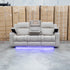 The Portside Three Seat Dual-Electric Recliner Lounge - Almond