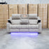 The Portside Three Seat Dual-Electric Recliner Lounge - Almond