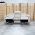 The Portside Three Seat Dual-Electric Recliner Lounge - Almond