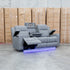 The Portside Three Seat Dual-Electric Recliner Lounge - Shadow