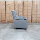 Portside Three Seat Dual-Electric Recliner Lounge - Shadow
