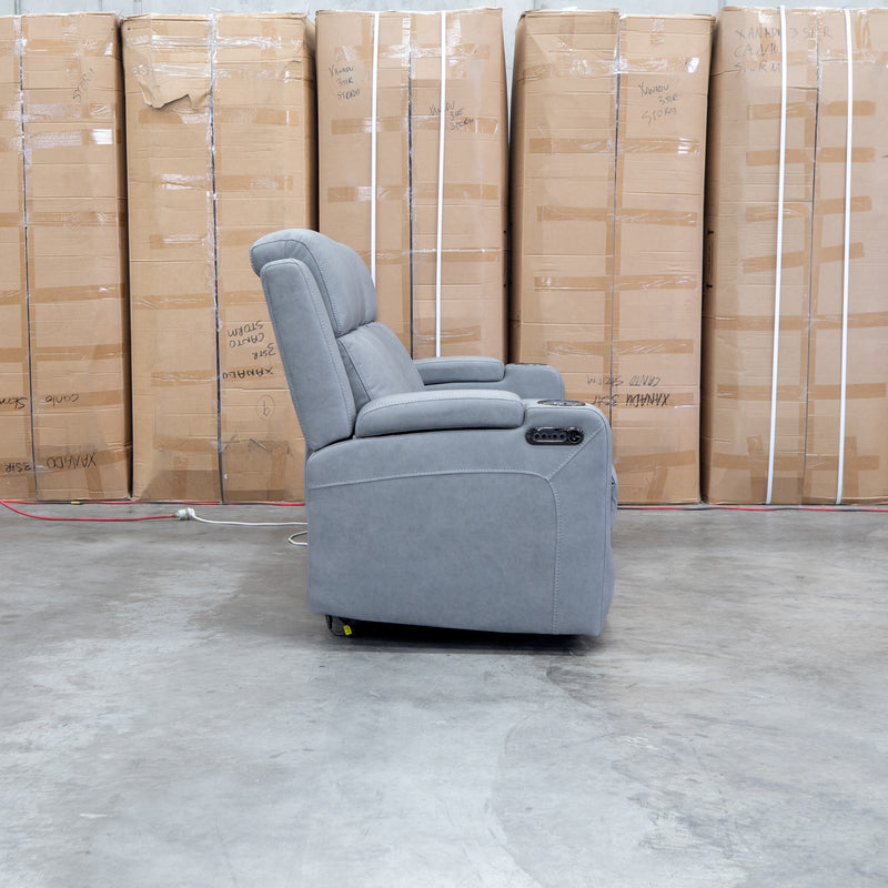 The Portside Three Seat Dual-Electric Recliner Lounge - Shadow